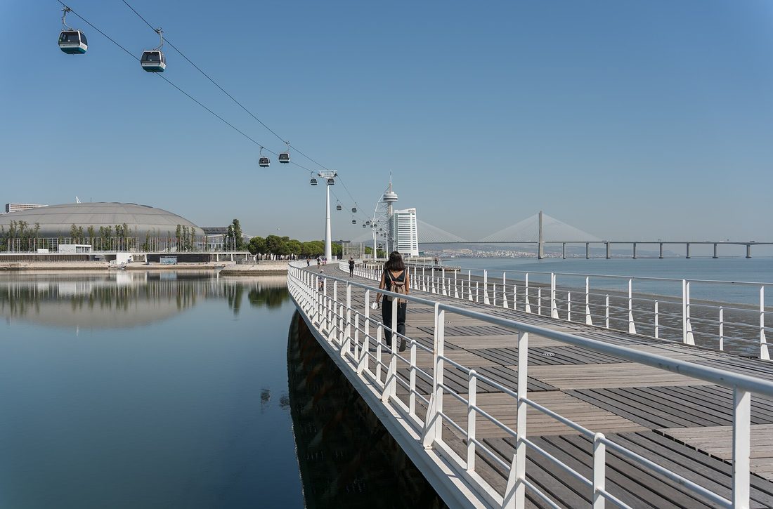 Parque das Nações i kolejka linowa